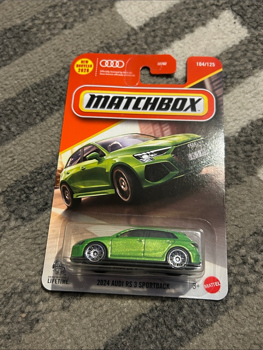 Matchbox 2024 Audi RS 3 Sportback Toy Car - Bright Green
